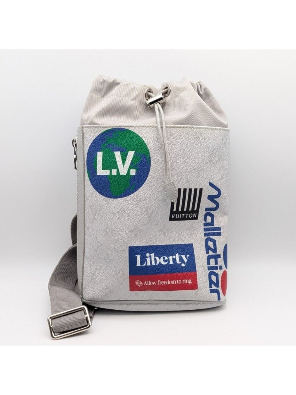 Louis Vuitton Chalk Sling Bag Monogram White Logo